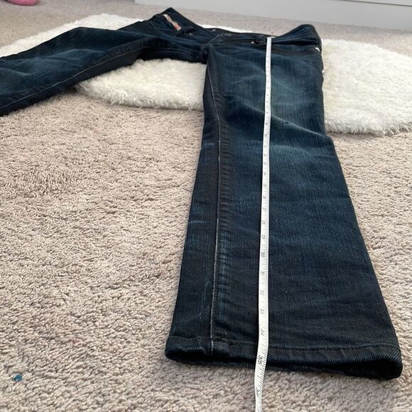 𝅺Diesel Matic Jeans Size 24 Faded Dark Wash Straight Leg - Picture 10 of 10